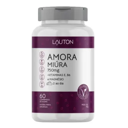 Suplemento Alimentar Amora Miúra - 750mg - 60 comprimidos | Lauton Nutrition
