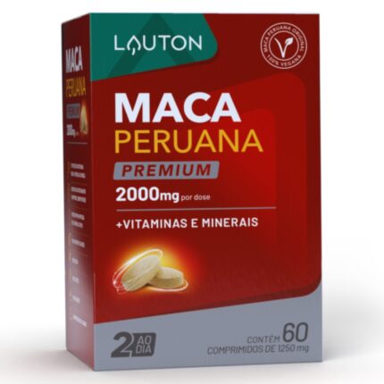Maca Peruana Premium - 2000mg - 60 Comprimidos Lauton Nutrition